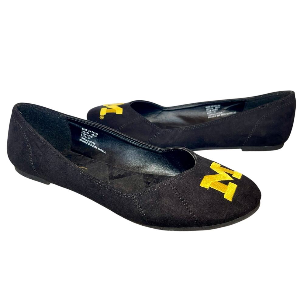 University of Michigan Flats Embroidered